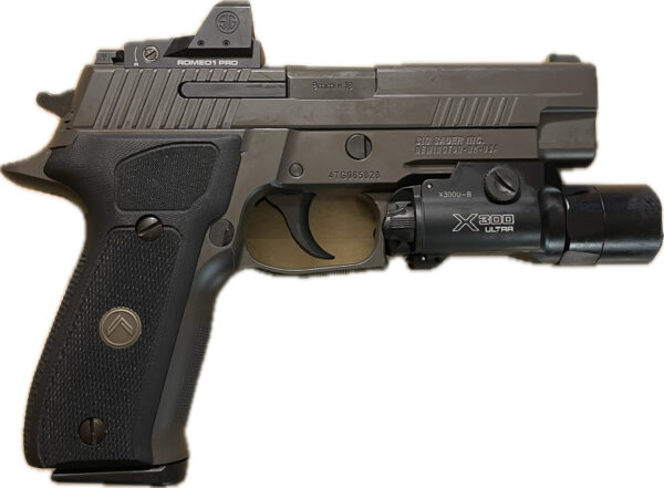 Sig Sauer P226 Legion with Romeo 1 Pro sight and SurefireX 300 Ultra Light