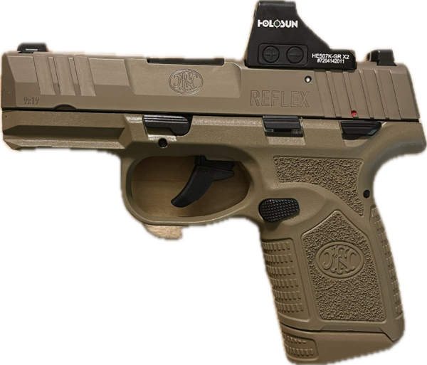 FN Reflex FDE with Holosun 507K X2 green dot sight